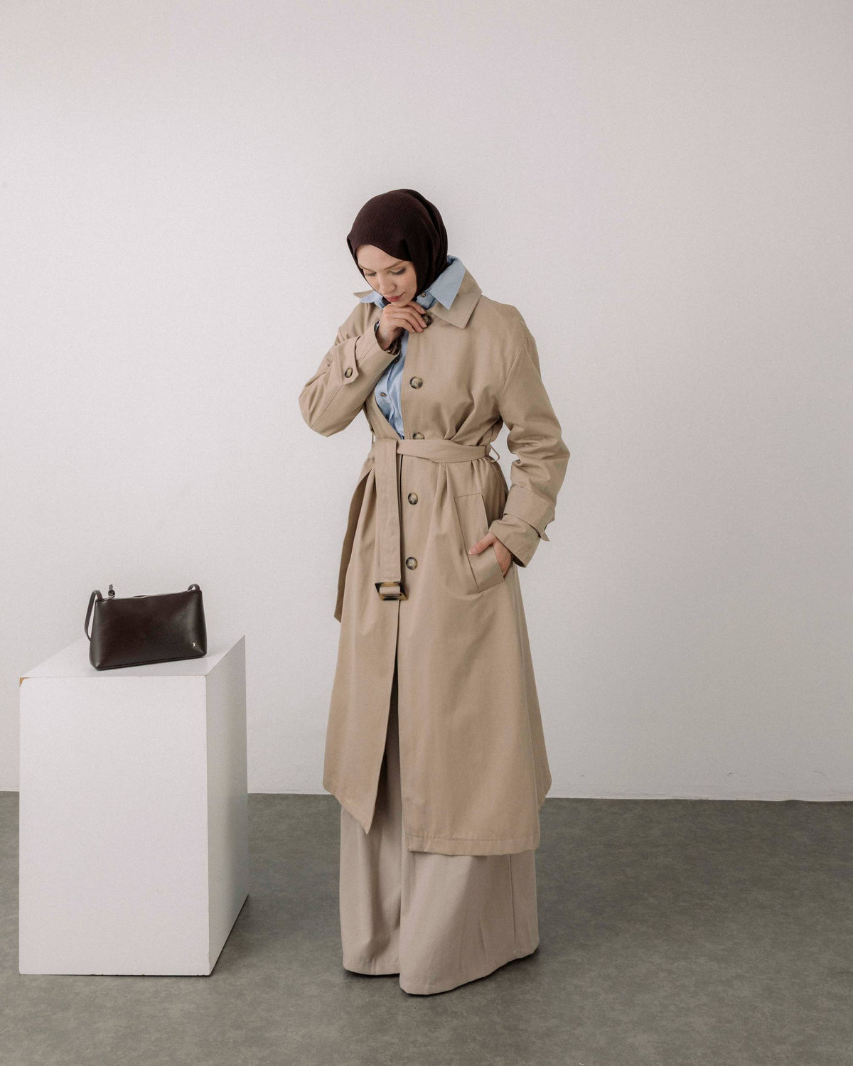 Timeless Classic Long Trench Coat
