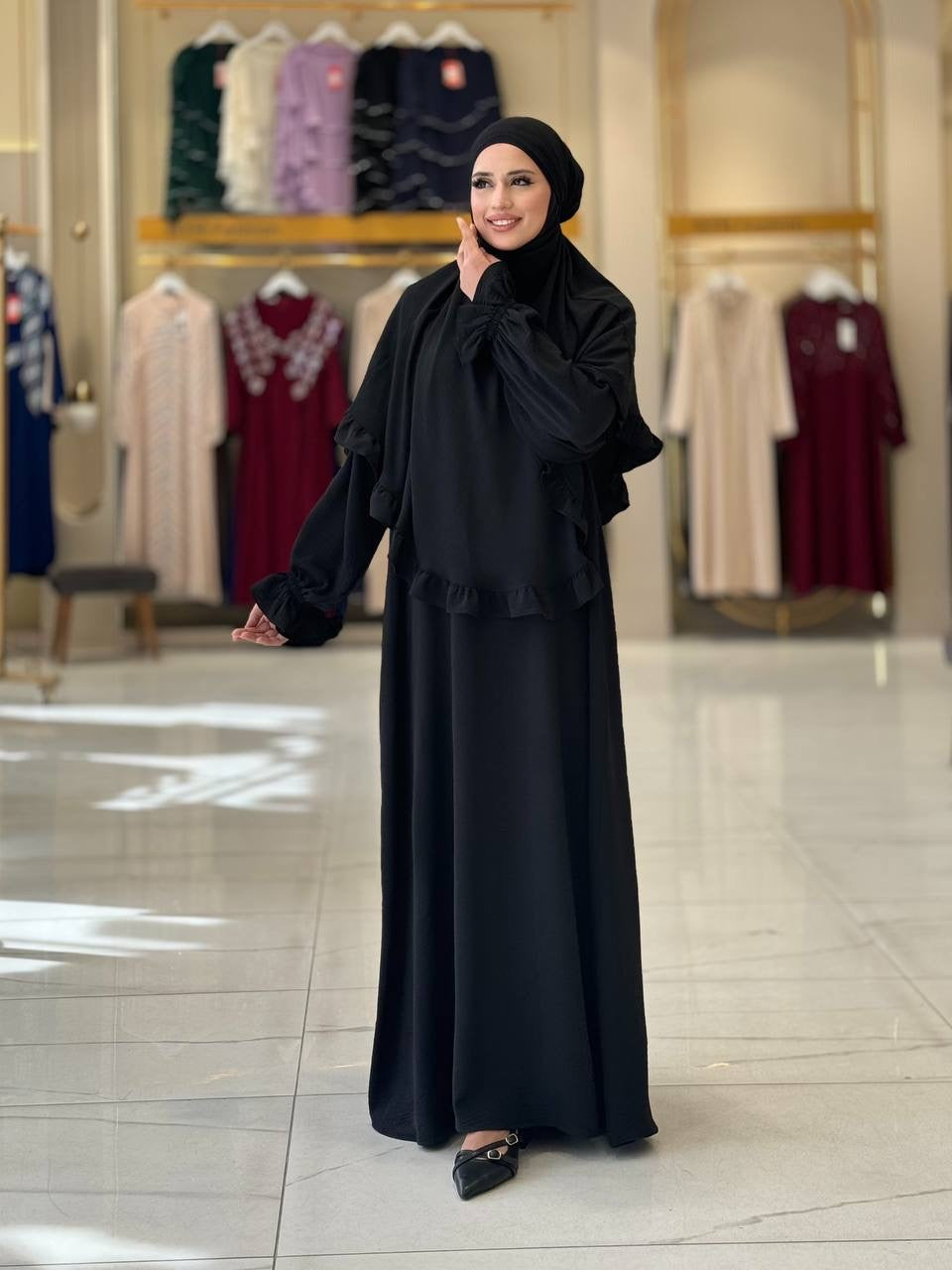 Elegant Two-Piece Dress - khimar