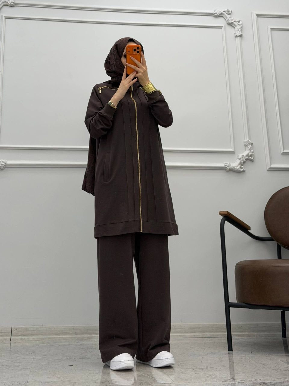 Luxury Essential Zip-Up Modest Set