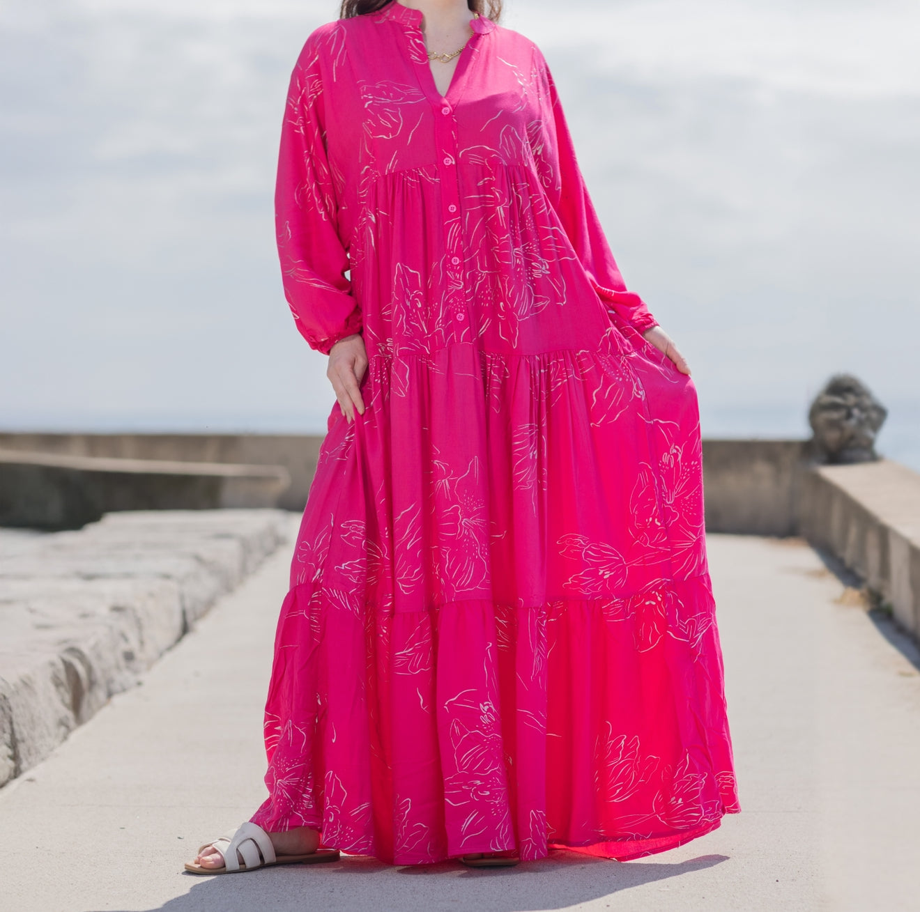 Fuchsia Glow Dress