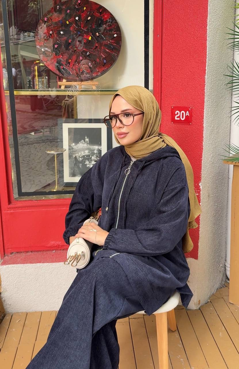 Luxe Corduroy Hooded Set