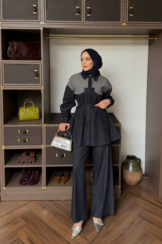 Aurora Denim Touch Suit