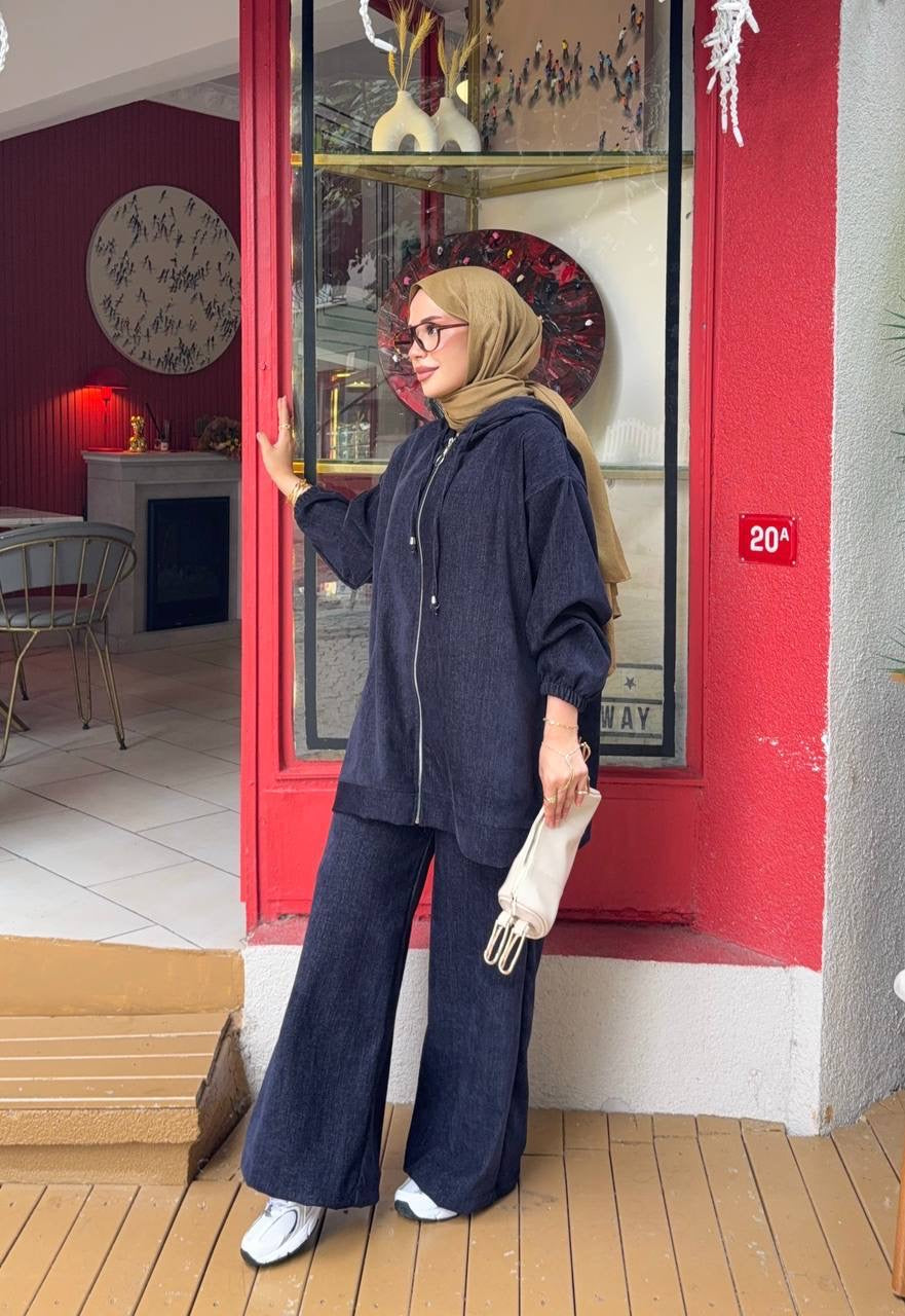 Luxe Corduroy Hooded Set