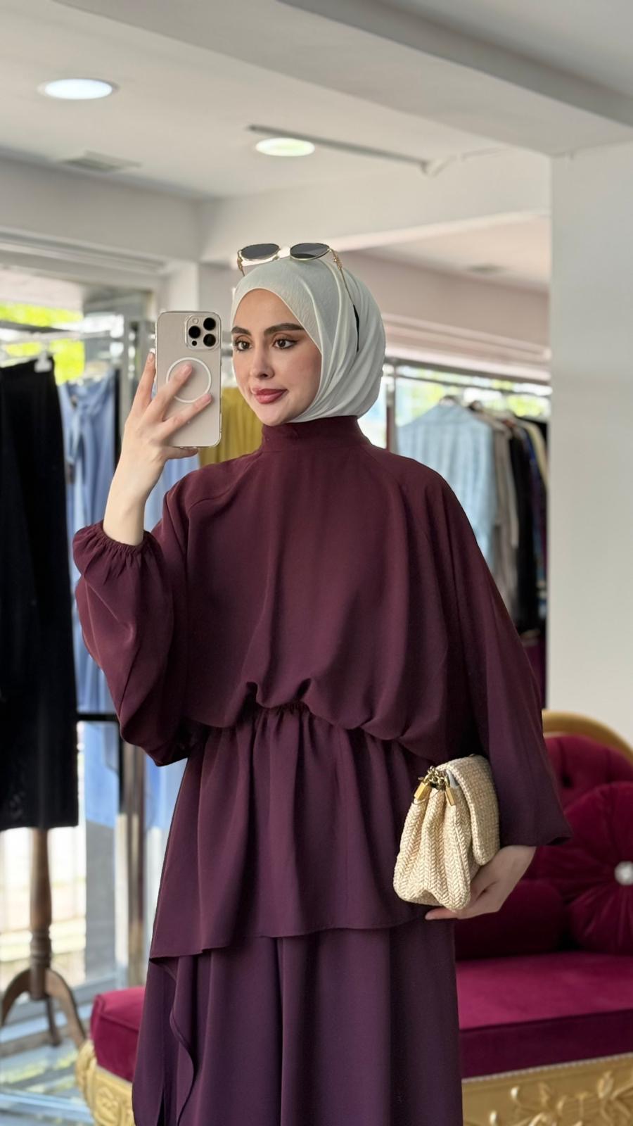 Serena Bow Elegant Bagi Pants Set