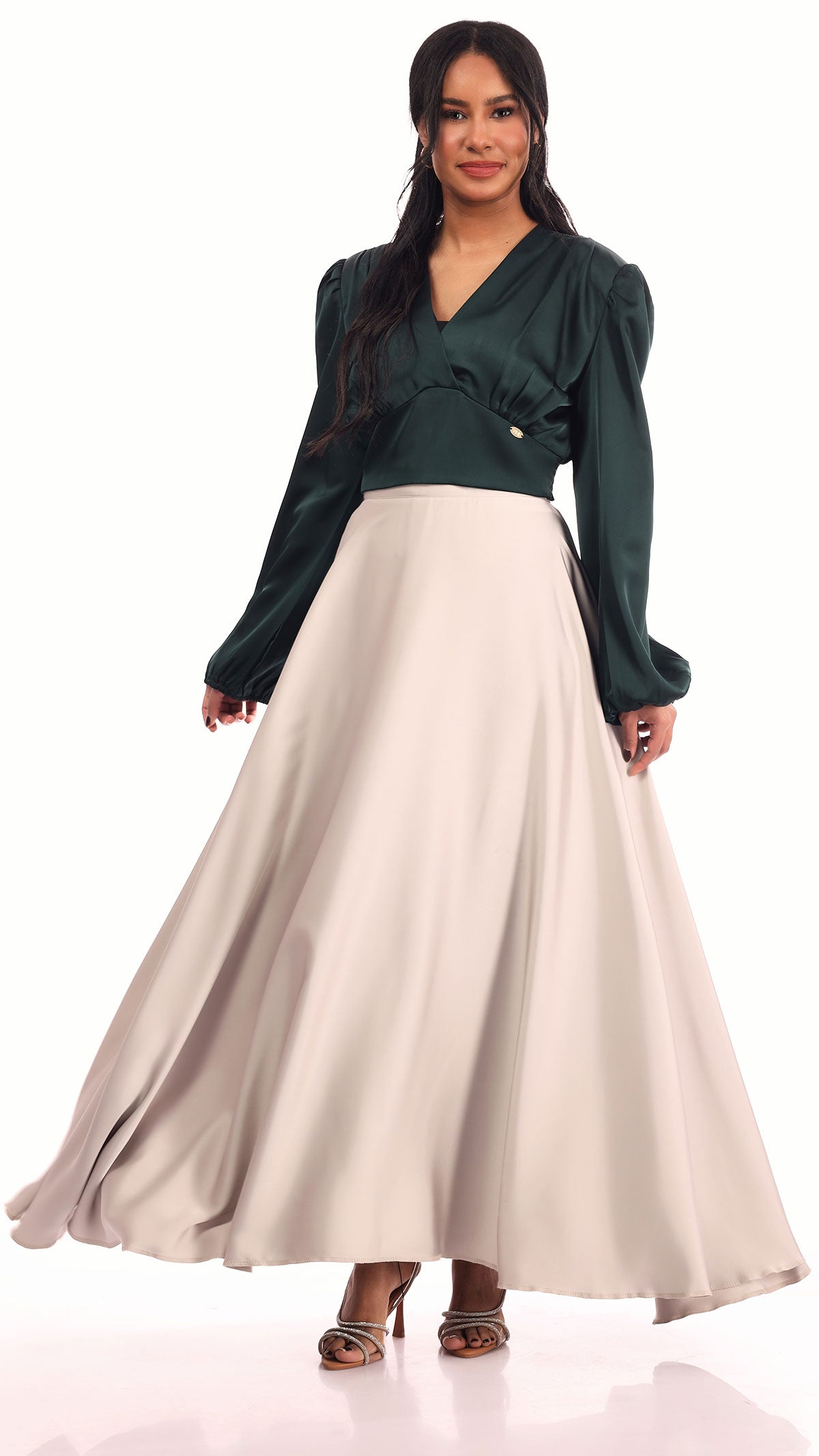 SATIN SKIRT / PADDED - (6 COLOURS)