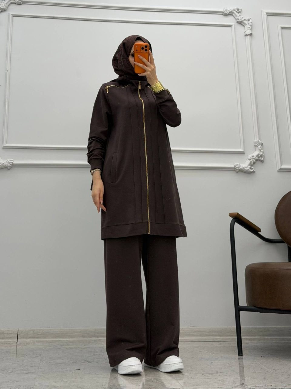 Luxury Essential Zip-Up Modest Set