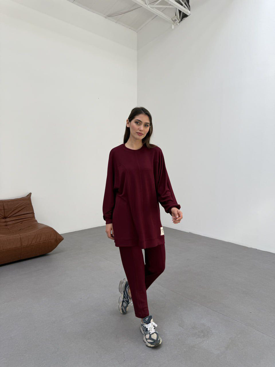 Modern Elegance Set with Chest Stripes | طقم الأناقة العصرية مع خطوط عند الصدر (5 colours)