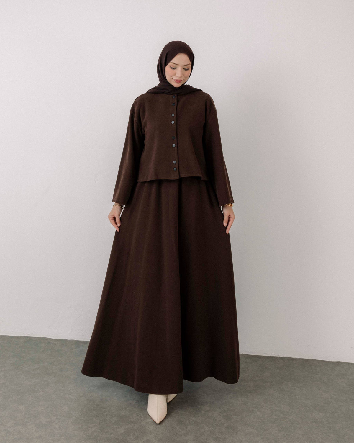 Luxury Corduroy Dress & Jacket Set