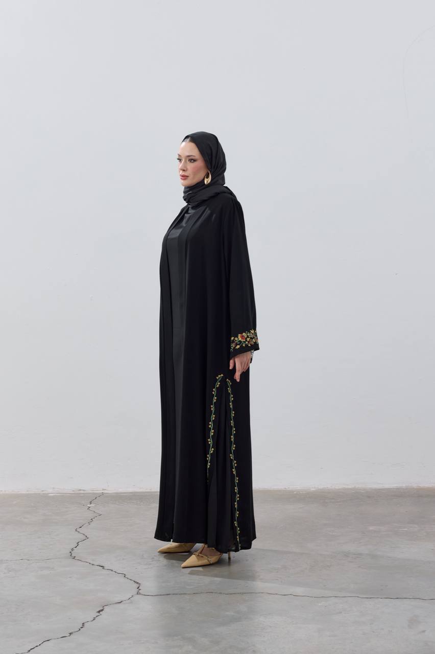Al-Bustan Embroidered Abaya - عباية البستان المطرزة