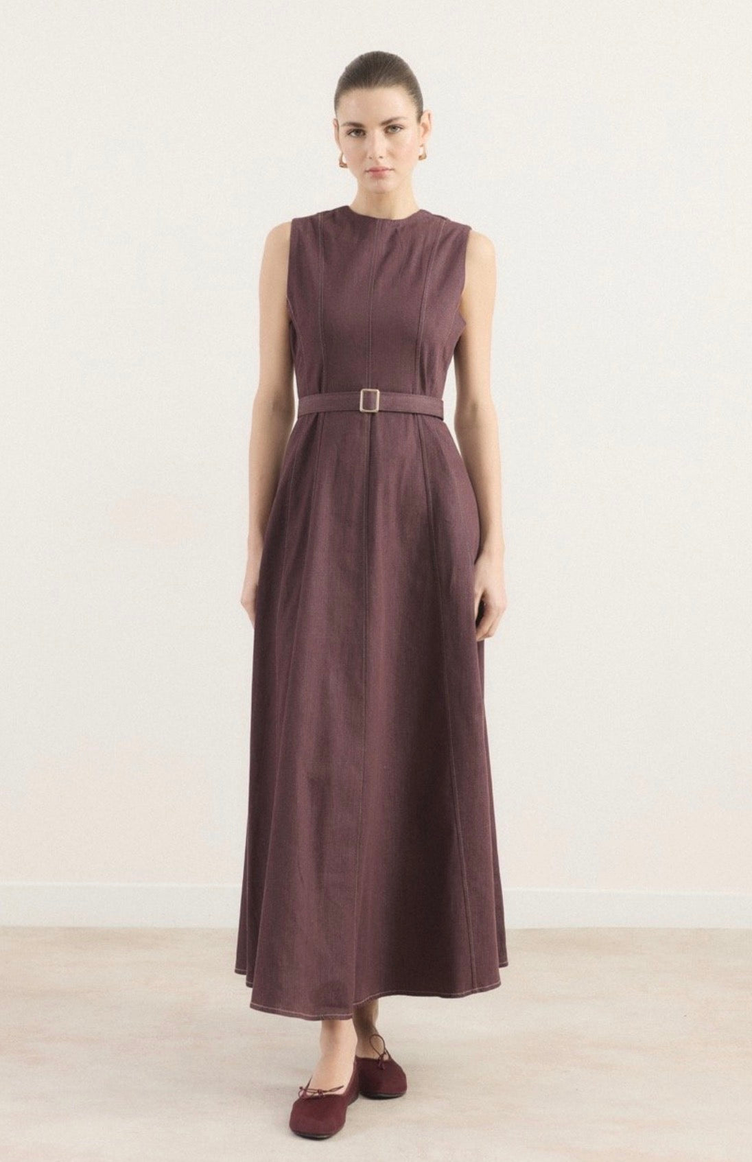 The Signature Denim Luxe Dress