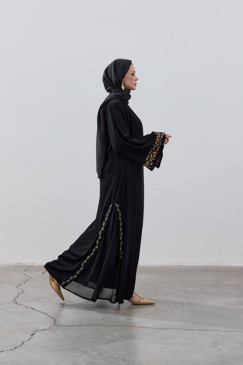 Al-Bustan Embroidered Abaya - عباية البستان المطرزة