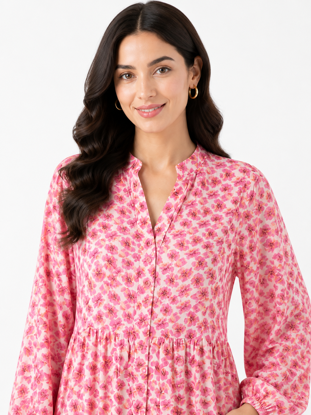 Flower Fushia Dress