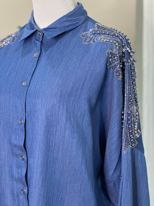 Strassed Shirt ✨🩵