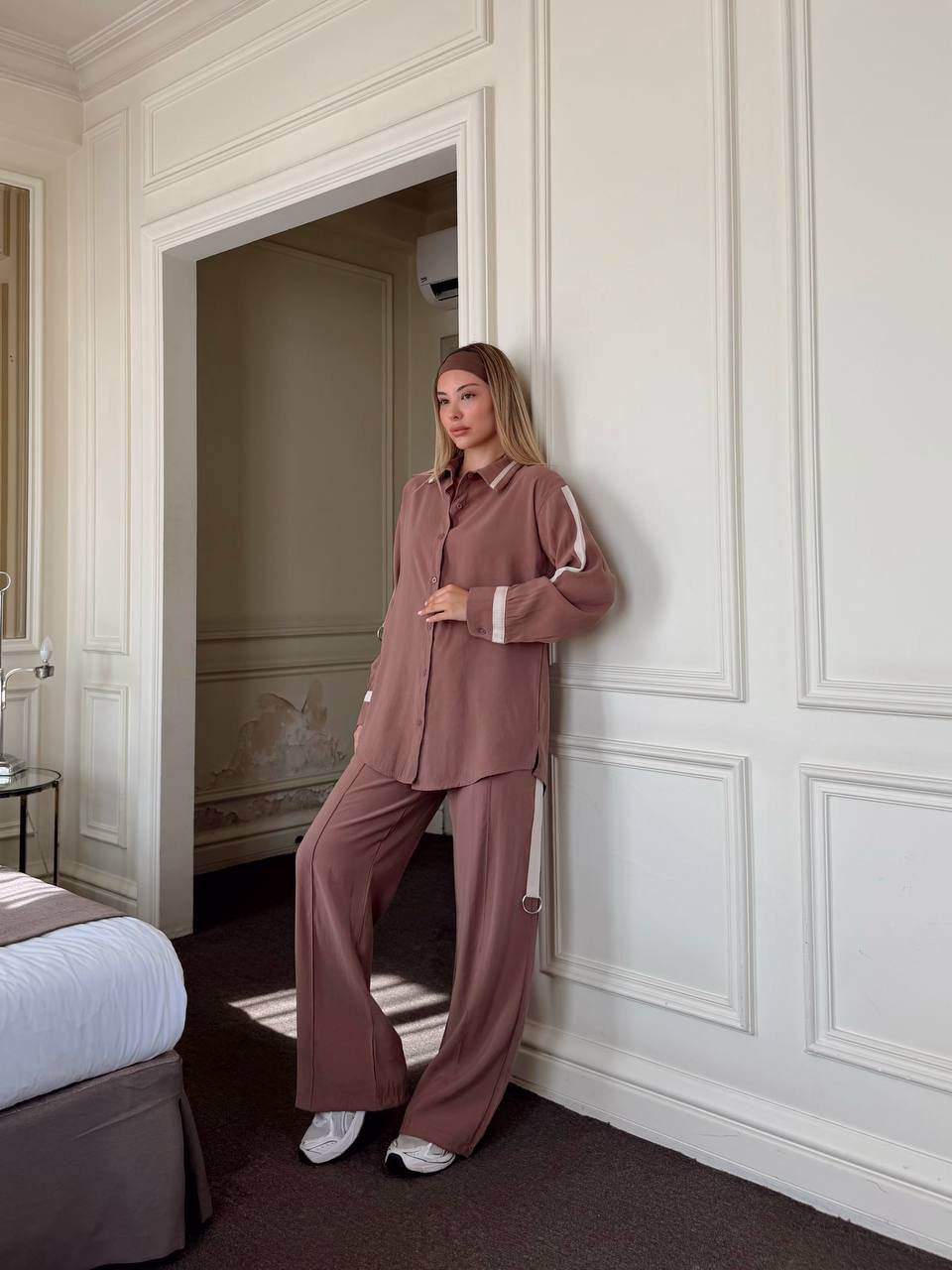 Signature Stripe Two-Piece Tencel Set