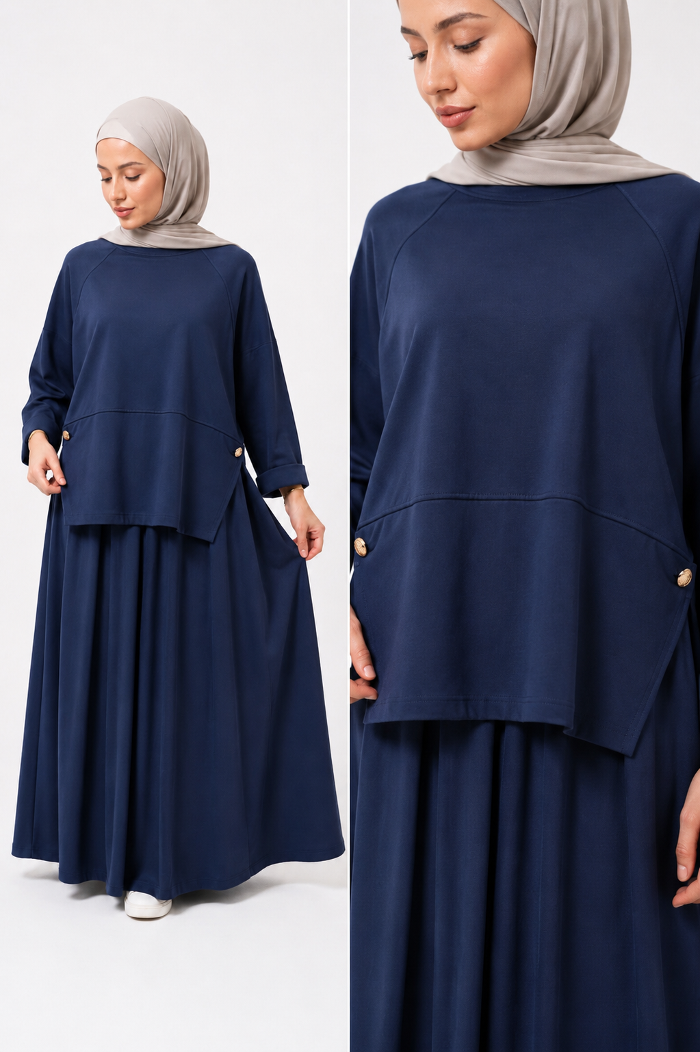 Luxe African Fabric Skirt Modest Set