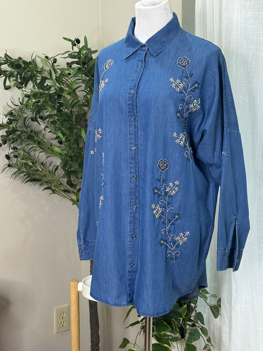 Flowers Shirt✨🩵 (2 Colours)