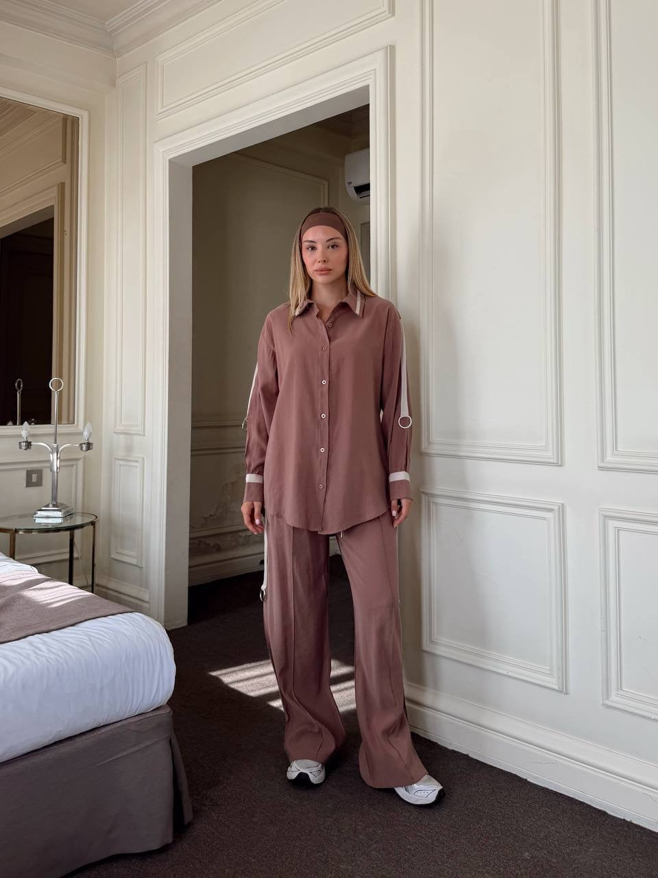 Signature Stripe Two-Piece Tencel Set