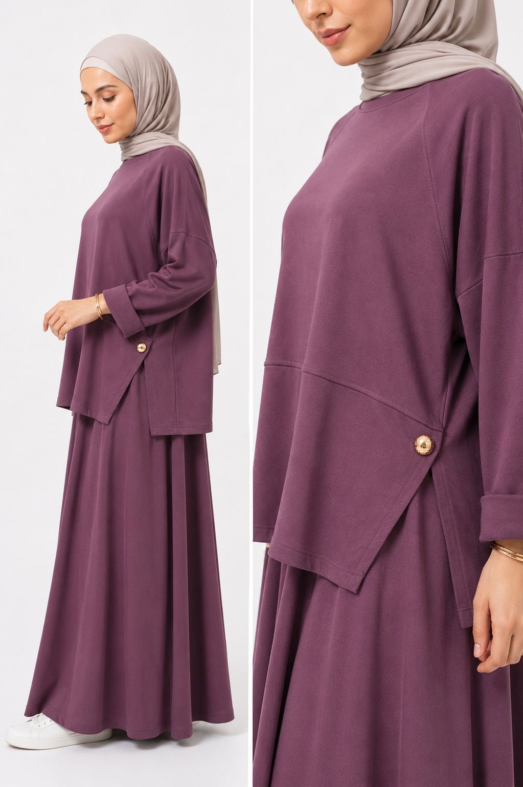 Luxe African Fabric Skirt Modest Set