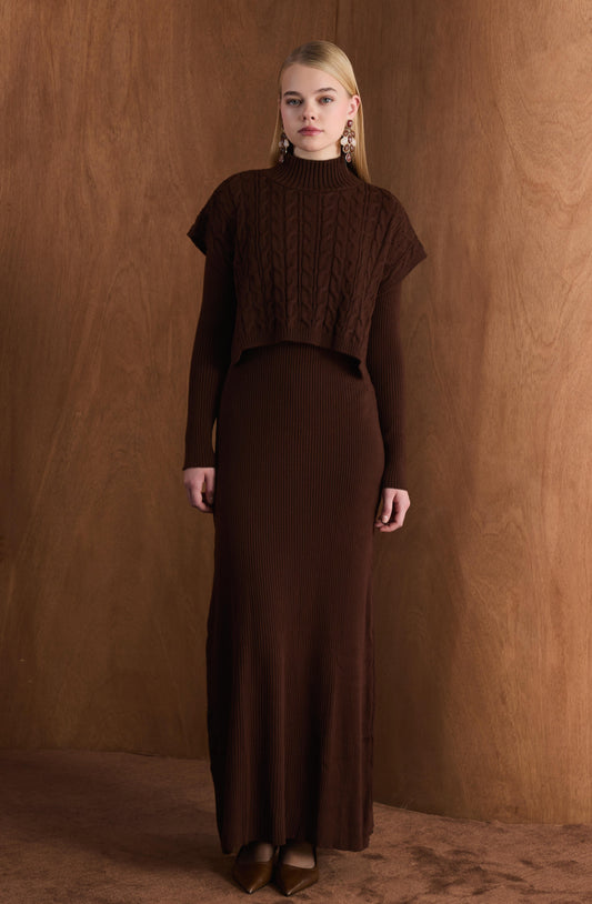 Elegant Wool Dress Set