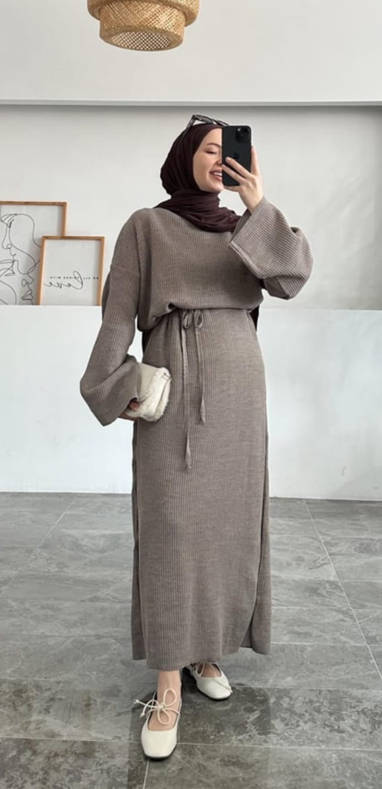 Soft Knit Marron Dress