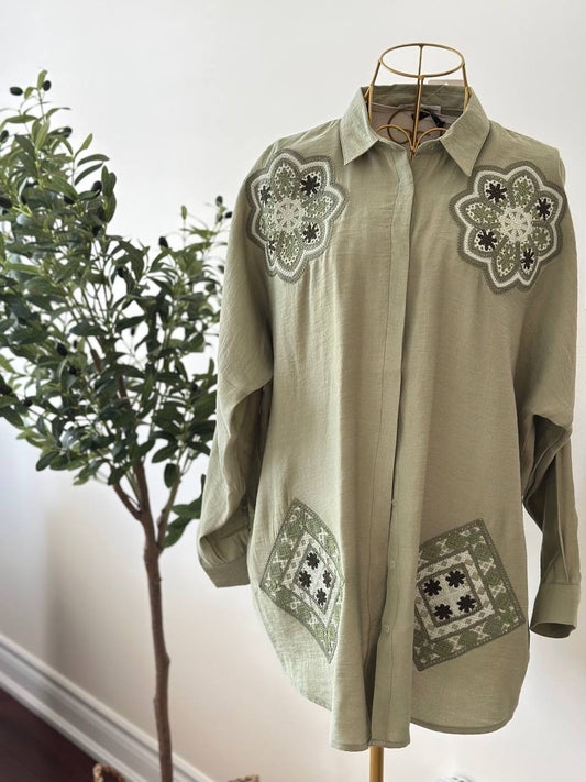 Handloom Petals Shirts (2 Colours)