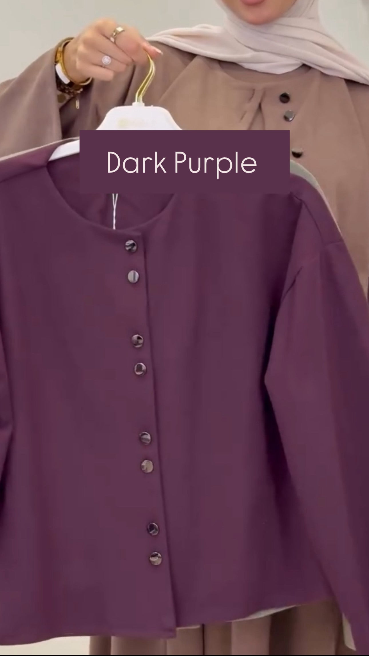 Plum Corduroy Cozy Dress (2pcs)