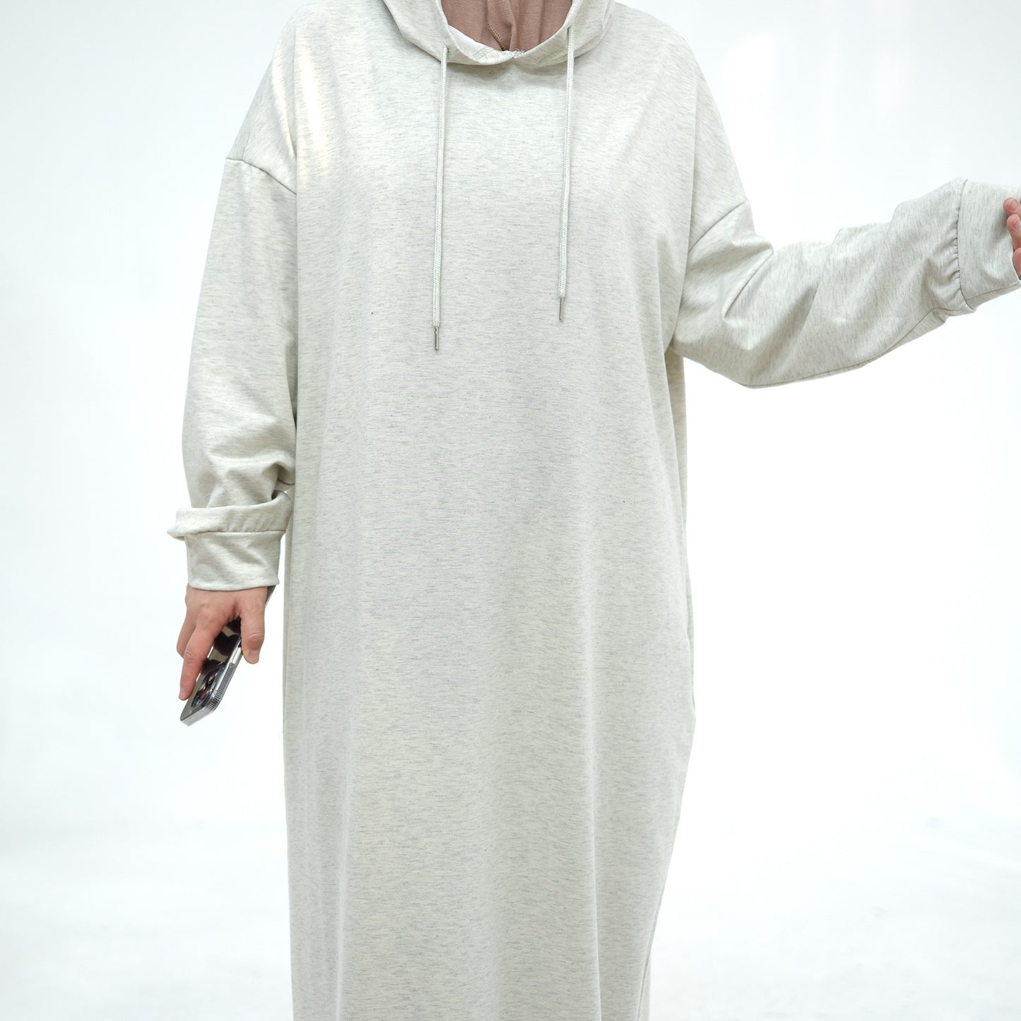 Heavy Cotton Hoodie Dress By Farah