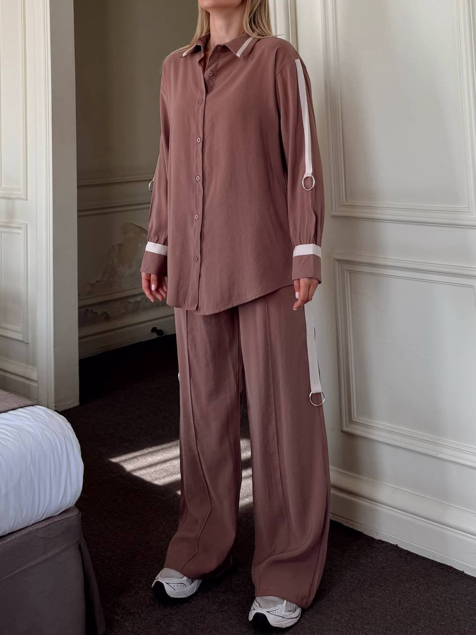 Signature Stripe Two-Piece Tencel Set