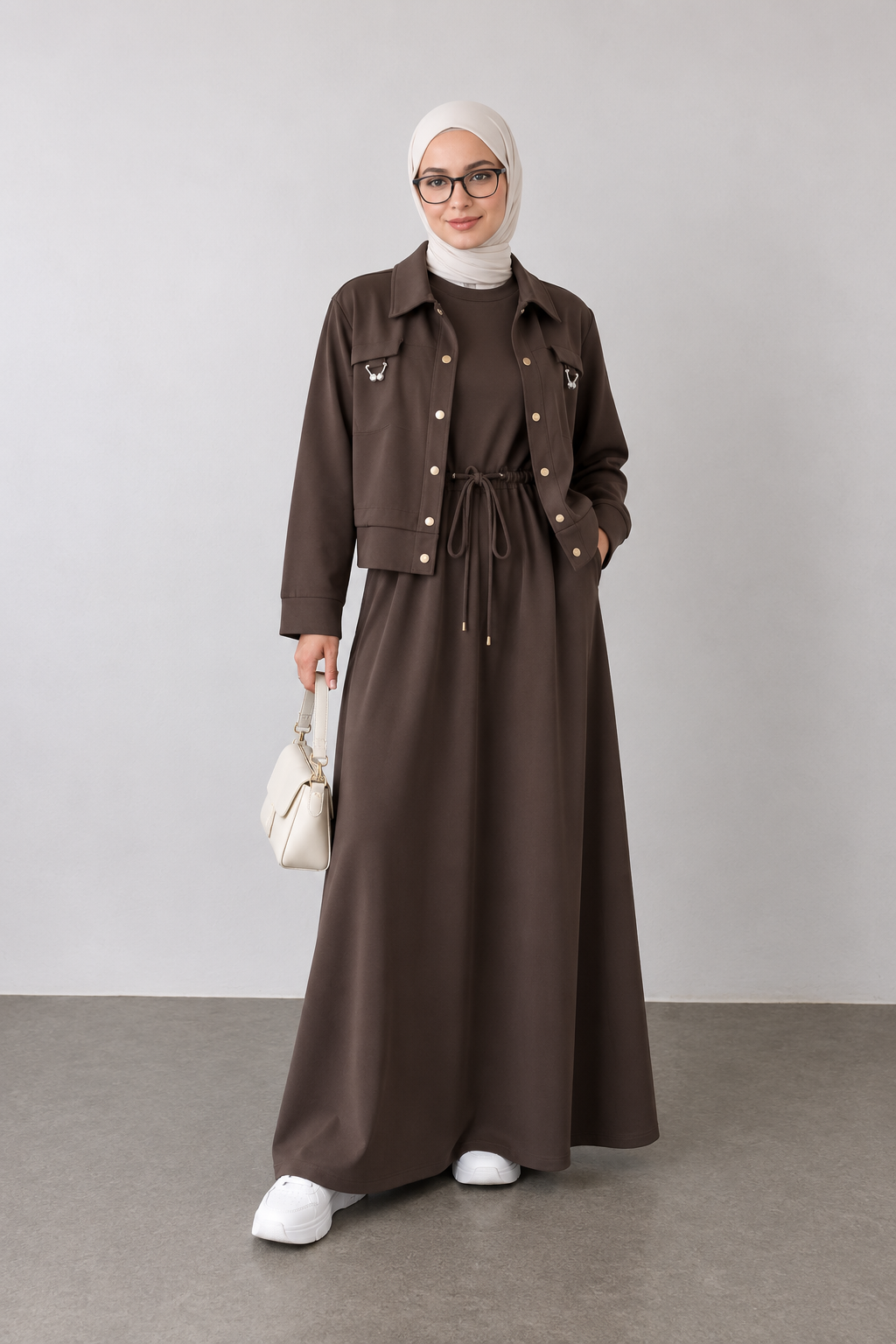 Utility Jacket Maxi Dress Set