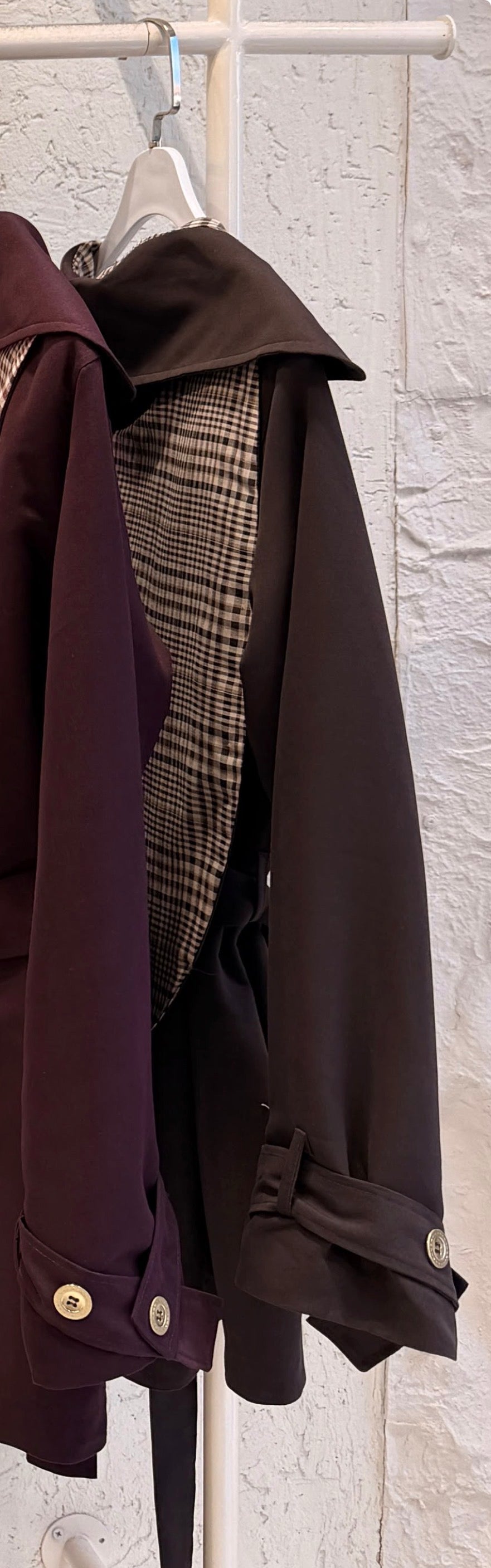Caro Check Trench Jacket