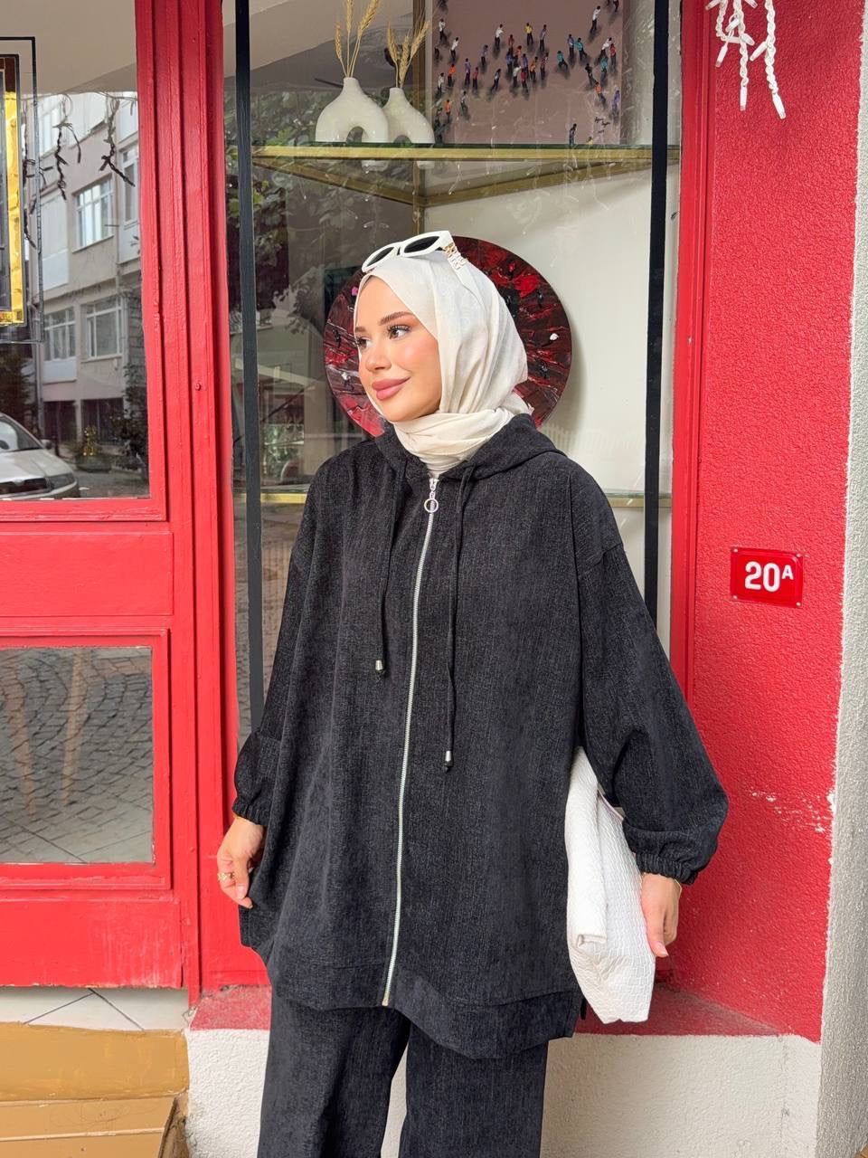 Luxe Corduroy Hooded Set