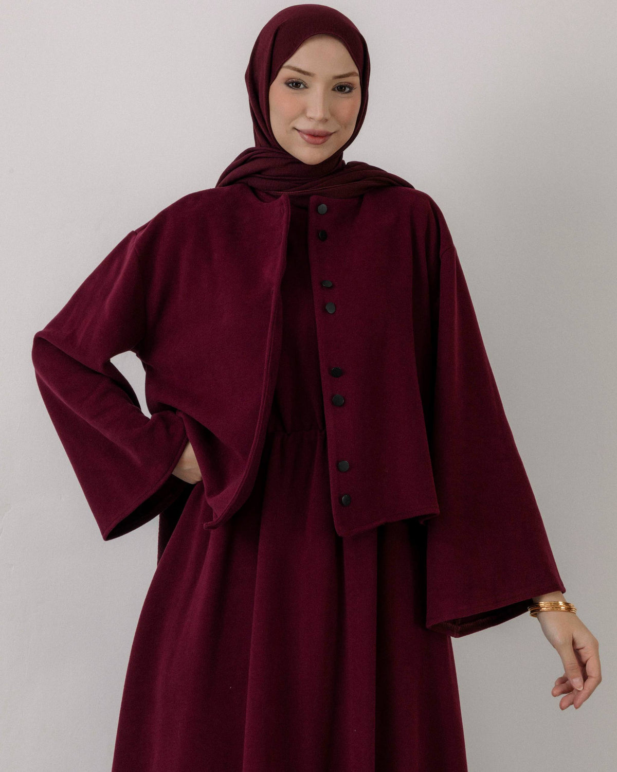 Luxury Corduroy Dress & Jacket Set