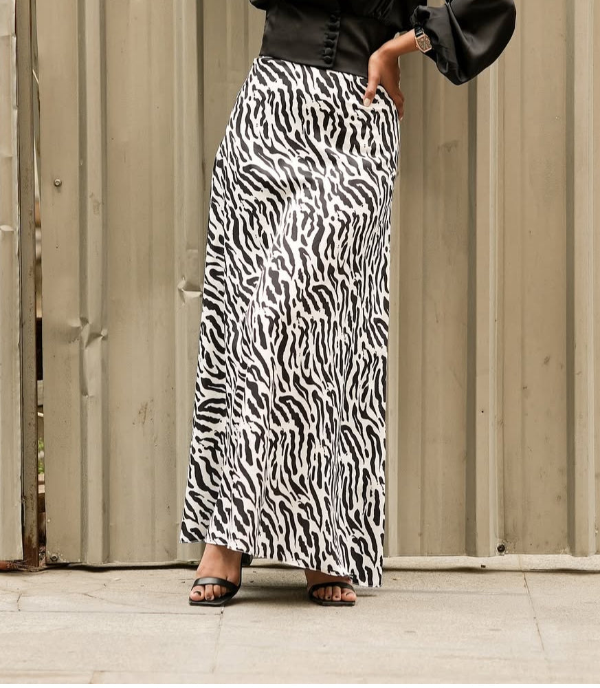 Padded Zebra Skirt (4COLOURS)