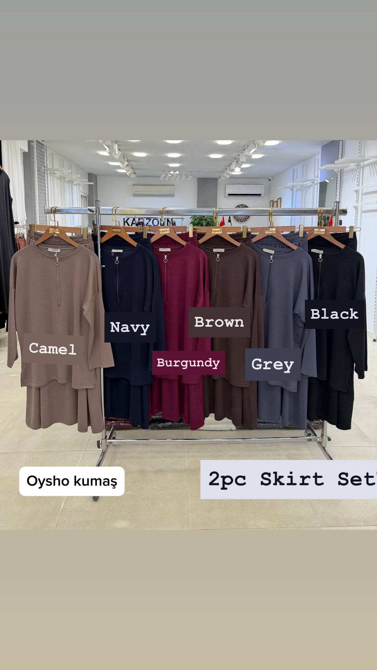 Cotton Trendy Basic Skirt Set