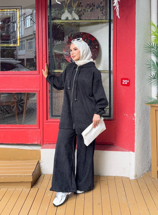 Luxe Corduroy Hooded Set