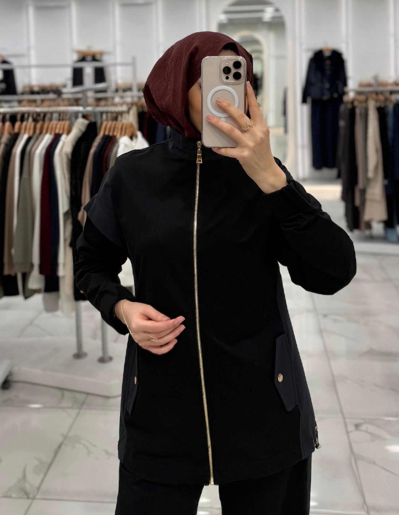 Zip Front Modest Set