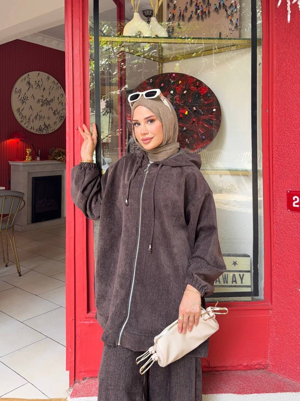 Luxe Corduroy Hooded Set