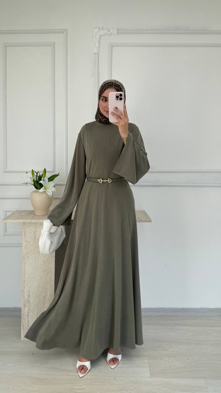Belted African Luxe Dress