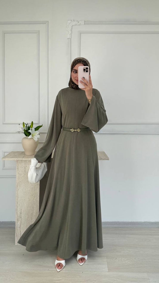 Belted African Luxe Dress