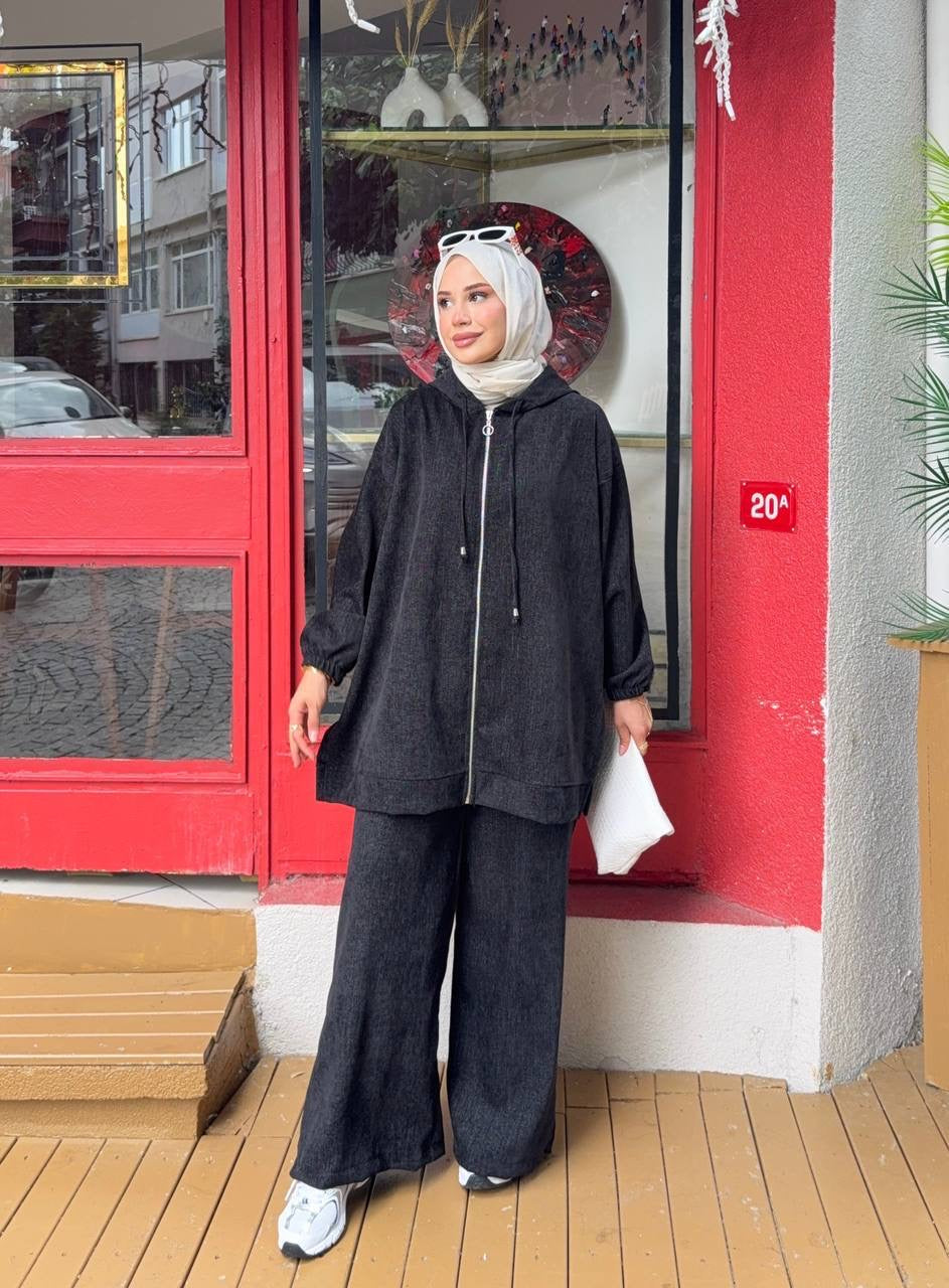 Luxe Corduroy Hooded Set