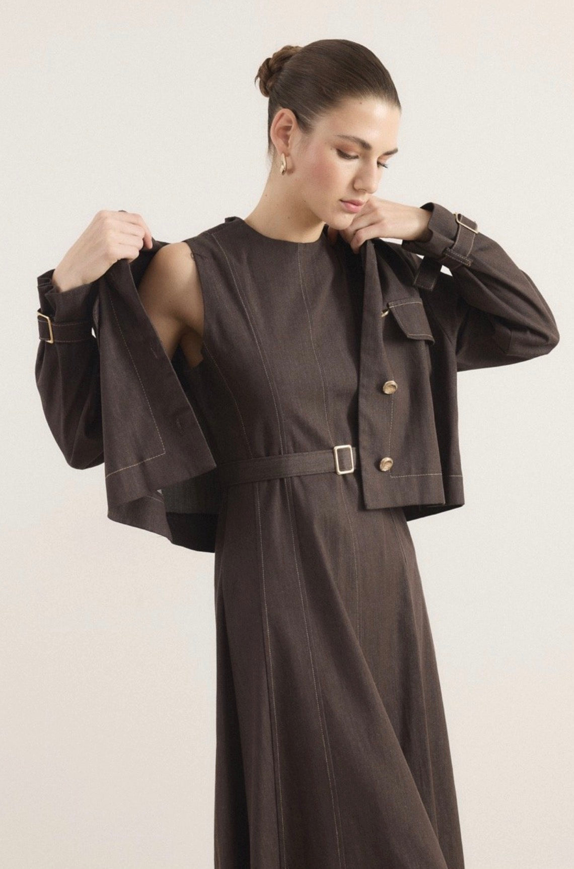 The Signature Denim Luxe Dress