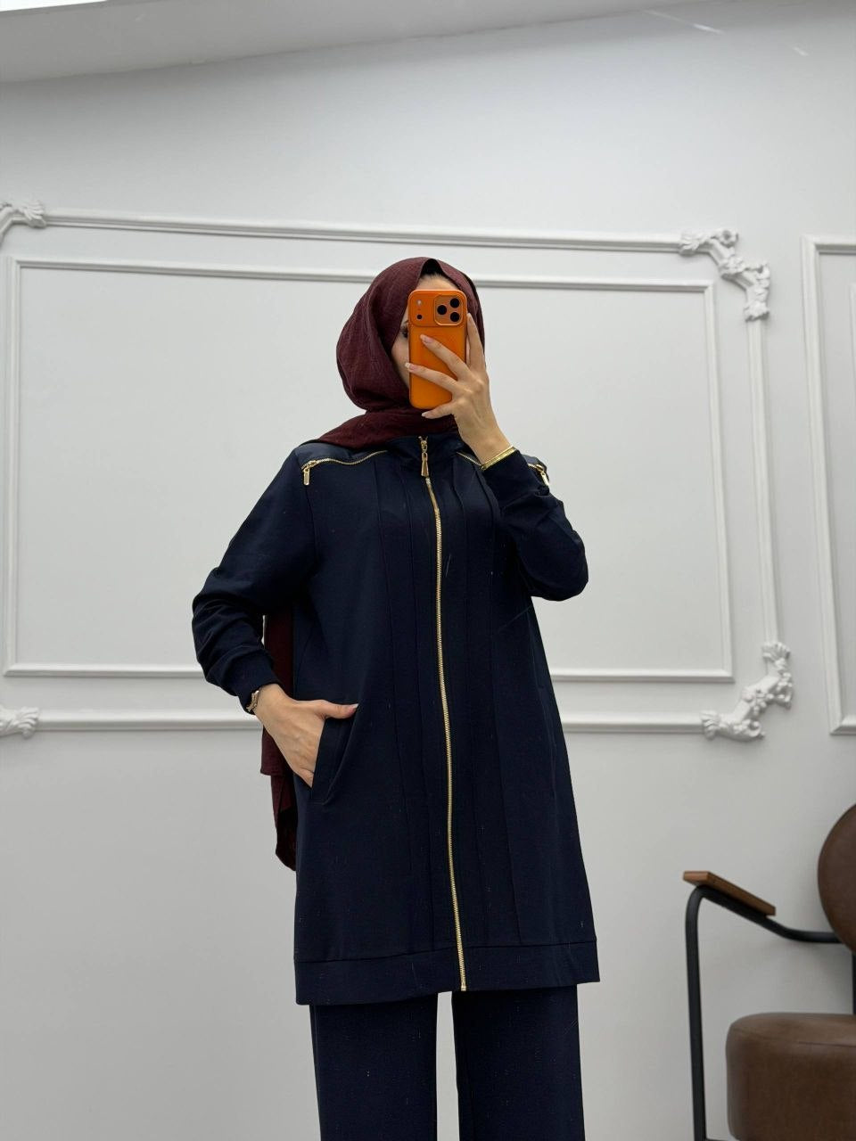 Luxury Essential Zip-Up Modest Set