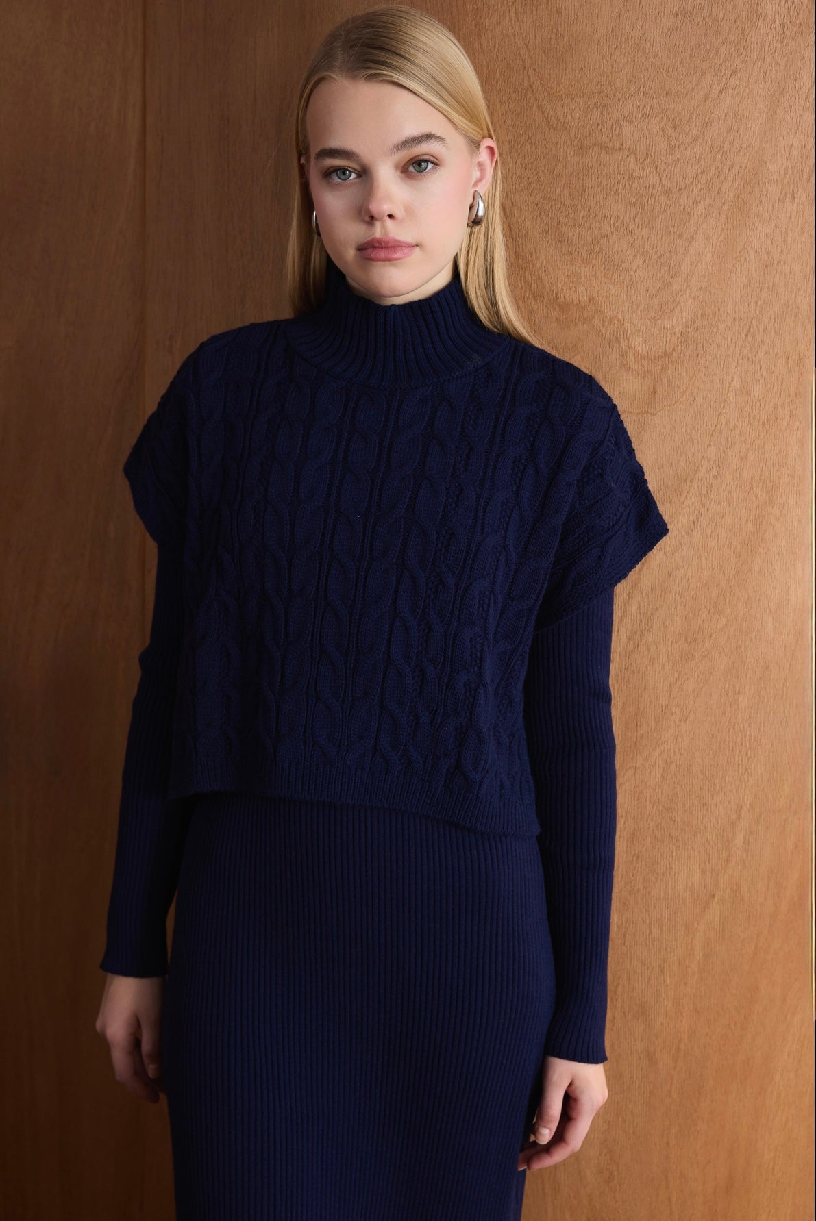 Elegant Wool Dress Set