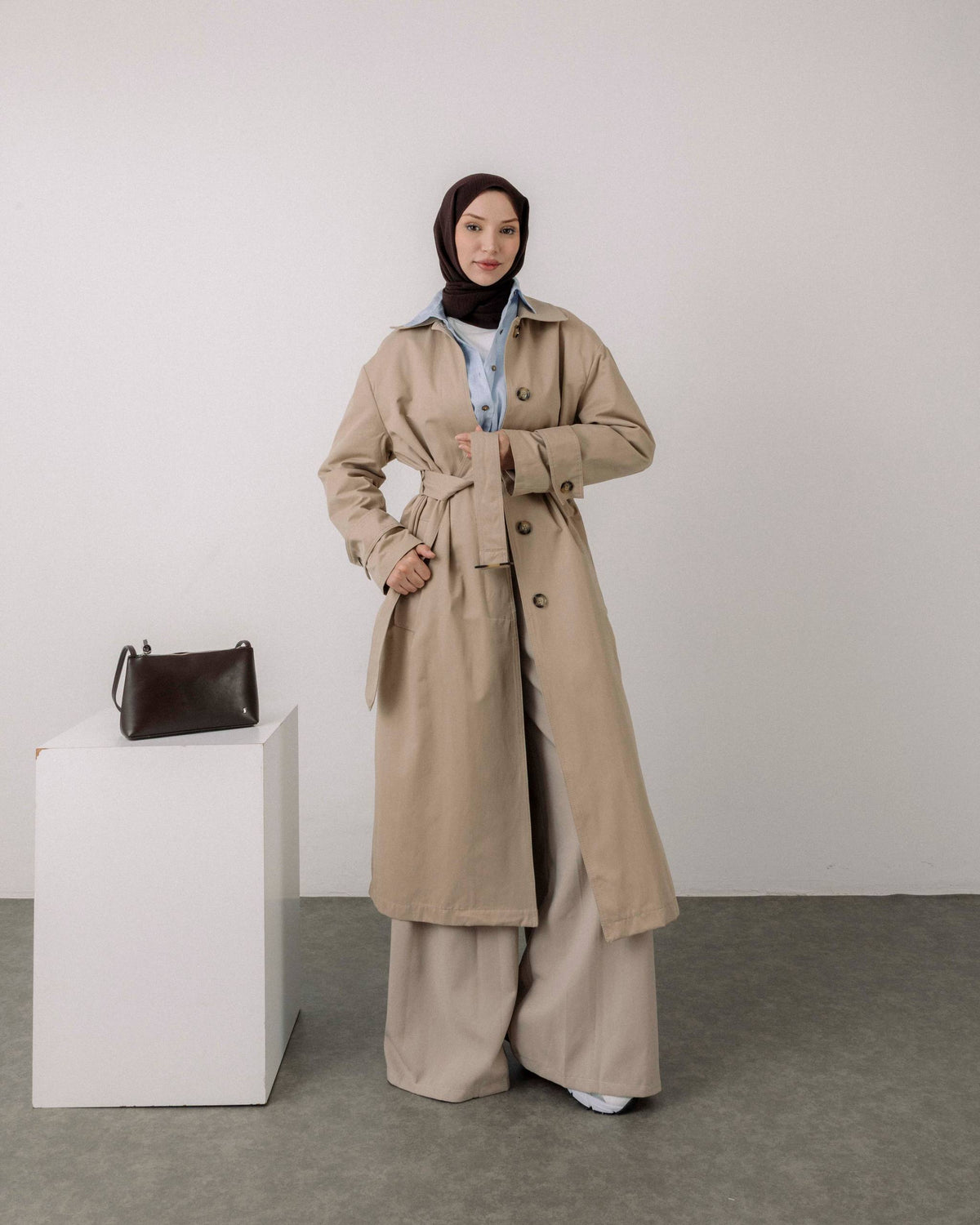 Timeless Classic Long Trench Coat