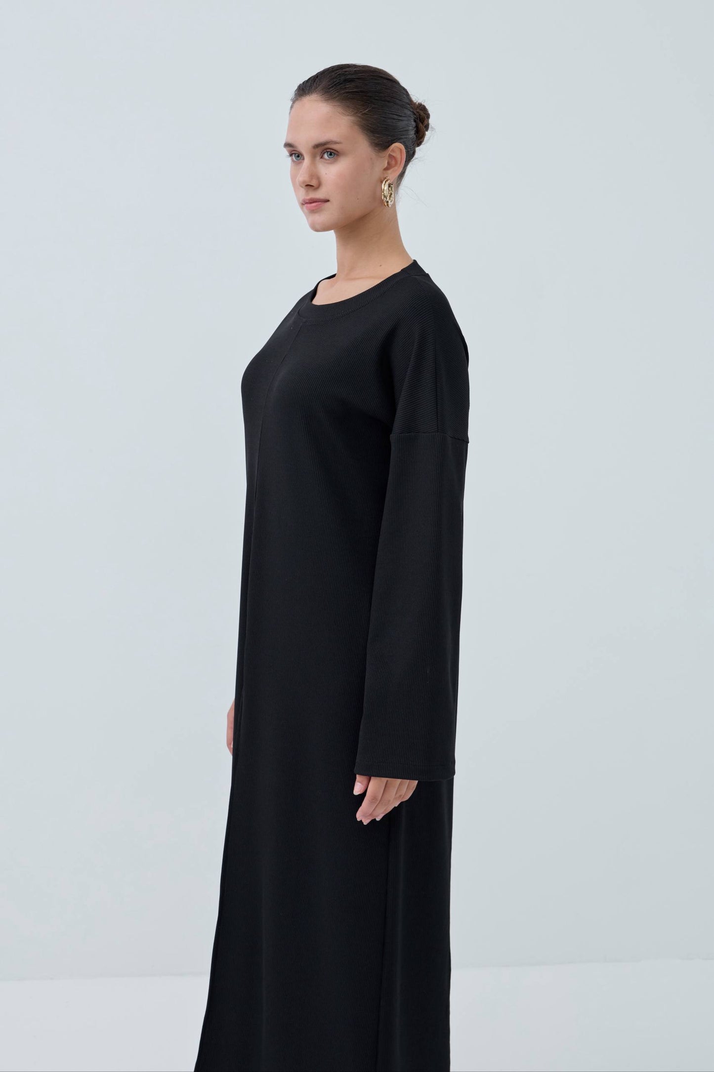 Suede Modest Two-Piece Set