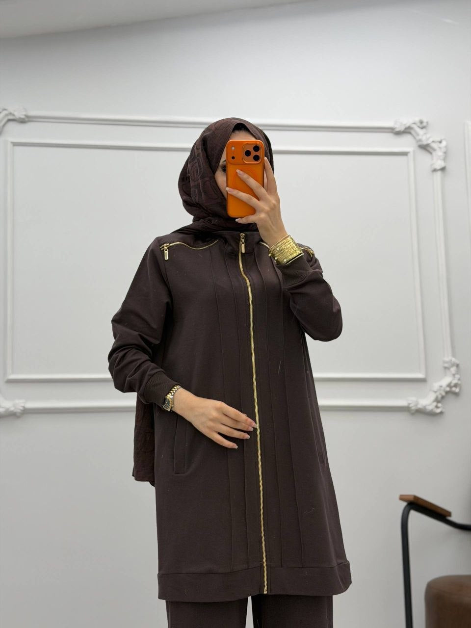 Luxury Essential Zip-Up Modest Set