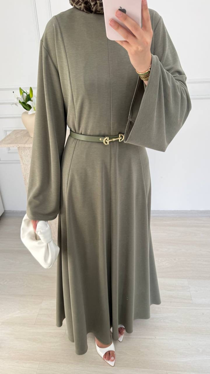 Belted African Luxe Dress