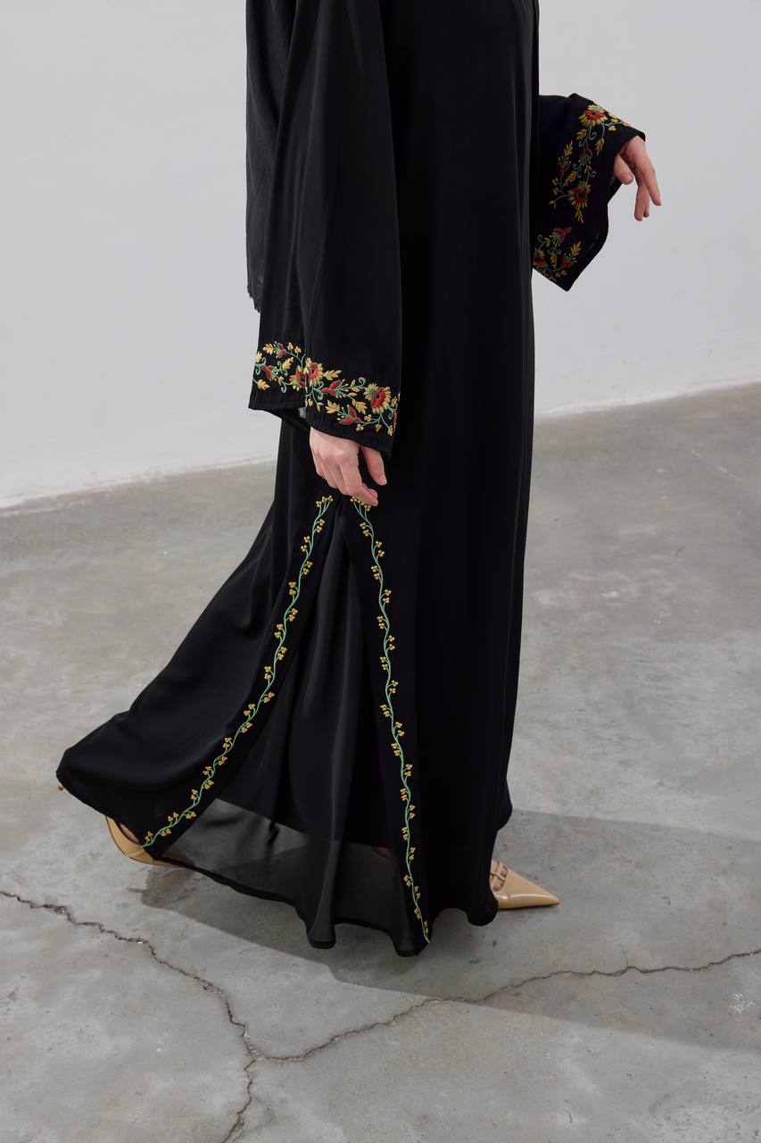 Al-Bustan Embroidered Abaya - عباية البستان المطرزة
