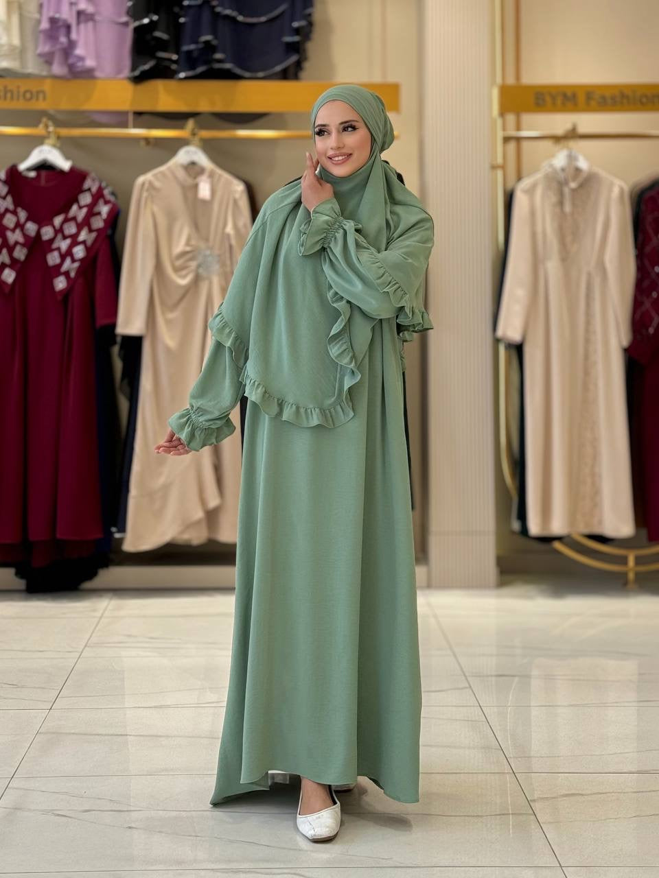 Elegant Two-Piece Dress - khimar