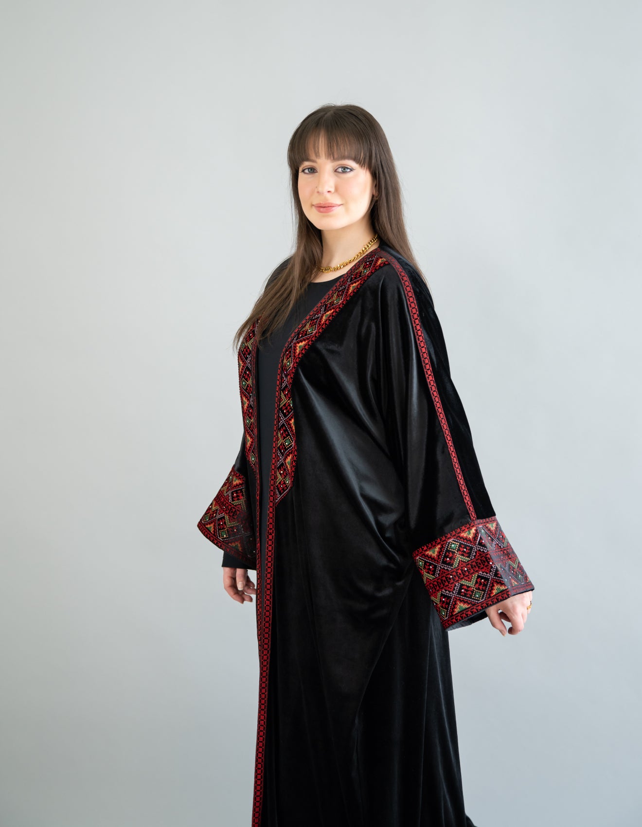 The Palestinian Embroidery Abaya l عباءة التطريز الفلسطيني الأصيل
